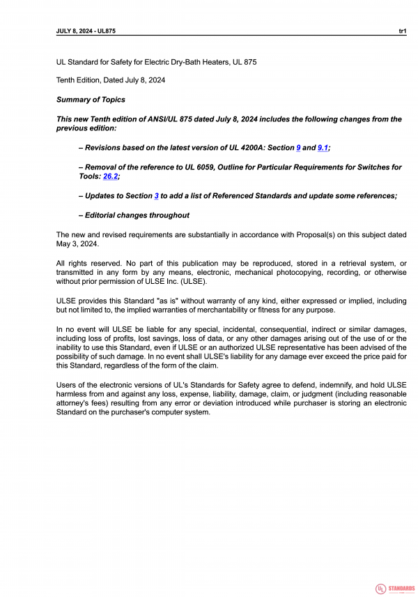 UL 875 PDF UL 875 PDF